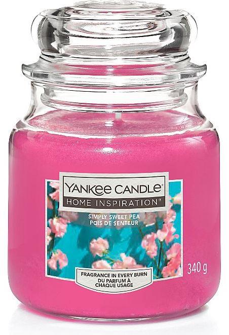 YANKEE CANDLE Yankee Candle Home Inspiration fragranza Simply Sweet Pea candela media